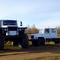 Siver ZVM-39082 4x4 wheeled snow and swamp-going vehicle on agricultural tires, фото 7