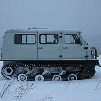 Uzola ZVM-2413 tracked snow and swamp-going vehicle with belt tracks, фото 10