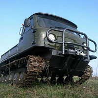 Uzola ZVM-2412 tracked snow and swamp-going vehicle with link tracks, фото 1