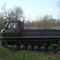 Uzola ZVM-2412 tracked snow and swamp-going vehicle with link tracks, фото 7