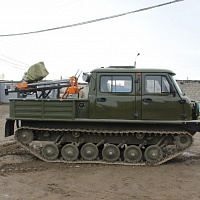 Uzola ZVM-2412 tracked snow and swamp-going vehicle with link tracks, фото 6