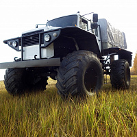 Siver ZVM-39082 4x4 wheeled snow and swamp-going vehicle on agricultural tires, фото 1