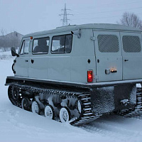 Uzola ZVM-2413 tracked snow and swamp-going vehicle with belt tracks, фото 5