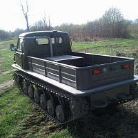 Uzola ZVM-2412 tracked snow and swamp-going vehicle with link tracks, фото 8