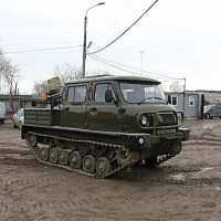 Uzola ZVM-2412 tracked snow and swamp-going vehicle with link tracks, фото 5