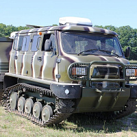 Unzha ZVM-3402 two-link tracked snow and swamp-going vehicle with link tracks, фото 6