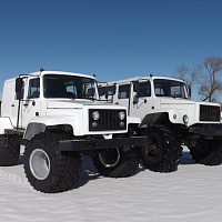 Veya ZVM-39083 4x4 wheeled snow and swamp-going vehicle / all-terrain vehicle with low pressure tires, фото 1