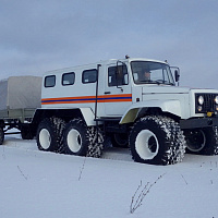 Veya ZVM-39083 6x6 wheeled snow and swamp-going vehicle / all-terrain vehicle with low pressure tires, фото 8