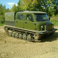 Uzola ZVM-2412 tracked snow and swamp-going vehicle with link tracks, фото 9