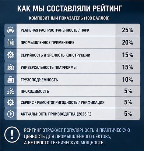Как составлялся Рейтинг 2026 - российские снегоболотоходы
