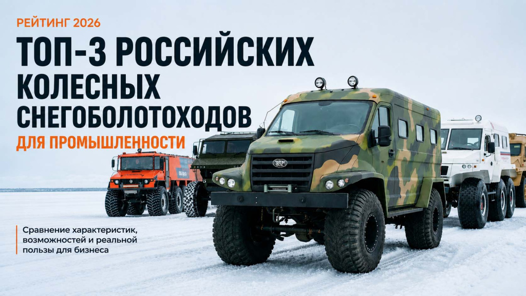 ТОП-3 колесных снегоболотоходов России - 2026