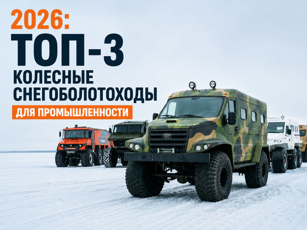 ТОП-3 колесных снегоболотоходов России - 2026 ТОП-3 колесных снегоболотоходов России - 2026