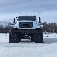 Колесный снегоболотоход ЗВМ-39083 ВЕЯ 6х6 "пикап" на шинах сверхнизкого давления 1650х650 мм (окт 2024)