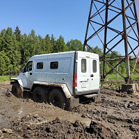 ЗВМ-39086 ВЕЯ 6х6 колесный снегоболотоход-амфибия на шнд 1300х700мм
